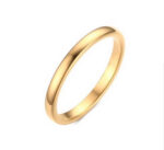 Slim Trio Tungsten Ring
