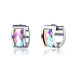 Stainless Steel Silver Huggie Earrings