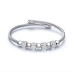 Stainless Steel Cable Wire Silver Bracelet