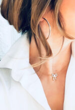 Bow Pendant Cubic Zirconia Necklace - Image 4