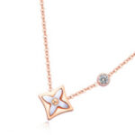 Rose Gold Flower Necklace
