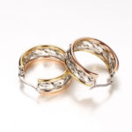 Three Tone Hoop Earring - Image 2