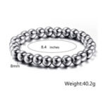 Stainless Steel Silver Ball Beads Bracelet - Image 2