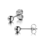 Bead Stud Ball Earrings 7mm