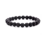Men's Black Elastic Volcano Bracelet