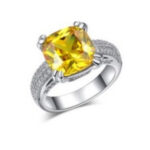 Yellow Stone Cocktail Ring