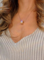 Stainless Steel Cubic Zirconia Necklace - Image 2