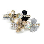 Bow Crystal Hair Barrettes