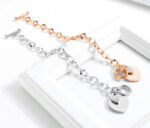 T Bar Heart Bracelet - Image 4