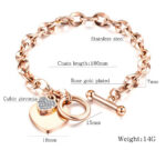 T Bar Heart Bracelet - Image 3