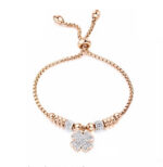 Adjustable Cloverleaf Charm Bracelet - Image 2