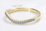Adjustable Gold Wave Ring - Image 2