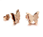 Rose Gold Butterfly Earrings