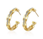 Chain Hoop Earrings - Image 2