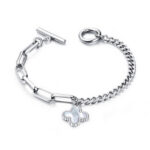 Clover Leaf Toggle Tie Bracelet