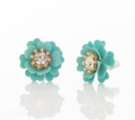 Colorful Flower Stud Earrings