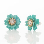 Colorful Flower Stud Earrings