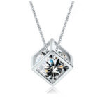 Caged Cubic Zirconia Necklace