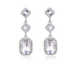 Classic Dangling Wedding Earrings