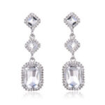 Classic Dangling Wedding Earrings