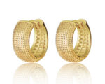 Ribbed Hoop Earrings