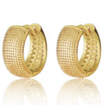 Ribbed Hoop Earrings