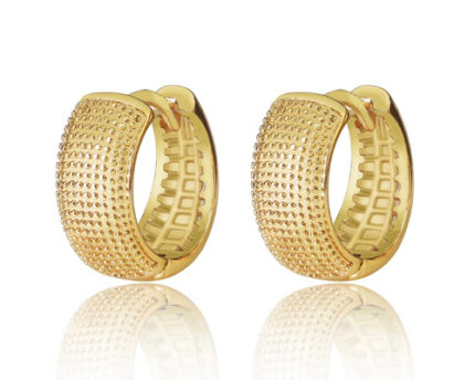Ribbed Hoop Earrings