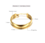 Gold Hoop Earrings - Image 3