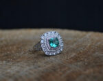 Green Emerald Adjustable Ring - Image 2