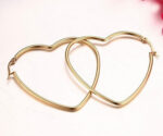 Heart Hoop Earrings - Image 3