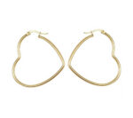 Heart Hoop Earrings