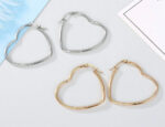 Heart Hoop Earrings - Image 5