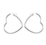 Heart Hoop Earrings - Image 2