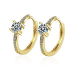 Hoop Diamond Ring Earring