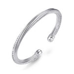 Interlock Silver Bangle