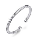 Interlock Silver Bangle