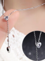 Lariat Heart Pendant Necklace - Image 2