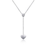 Lariat Heart Pendant Necklace