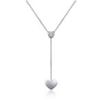 Lariat Heart Pendant Necklace