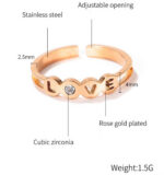 Adjustable Love Ring - Image 2