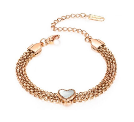 Mesh Heart Bracelet