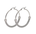 Mesh Tube Hoop Earrings