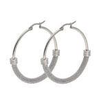 Mesh Tube Hoop Earrings