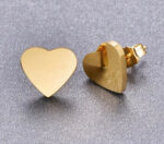 Mini Heart Stud Earrings - Image 2