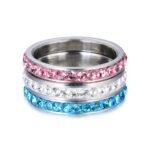 Stackable Cubic Zirconia Rings