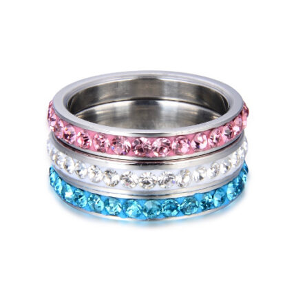 Stackable Cubic Zirconia Rings