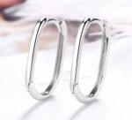 Oval Hoop Earrings - Image 3