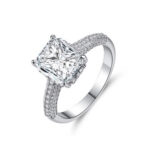 Rectangle Cubic Zirconia Ring