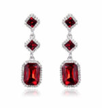 Classic Dangling Wedding Earrings - Image 2