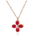 Red and Black Reversible Necklace